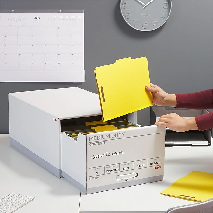 Staples Medium Duty File Drawers, Legal, White/Gray, 6/Carton (TR59226) 8 Staples Medium Duty File Drawers, Legal, White/Gray, 6/Carton (TR59226) - Image 6