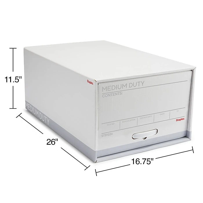 Staples Medium Duty File Drawers, Legal, White/Gray, 6/Carton (TR59226) 7 Staples Medium Duty File Drawers, Legal, White/Gray, 6/Carton (TR59226) - Image 5