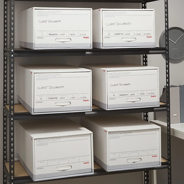 Staples Medium Duty File Drawers, Legal, White/Gray, 6/Carton (TR59226) 9 Staples Medium Duty File Drawers, Legal, White/Gray, 6/Carton (TR59226) - Image 7