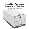 Staples Heavy Duty File Box, String And Button Lid, Letter, White/Gray, 4/Pack (TR59222) -Cheap Staples Shop s1219837 sc7