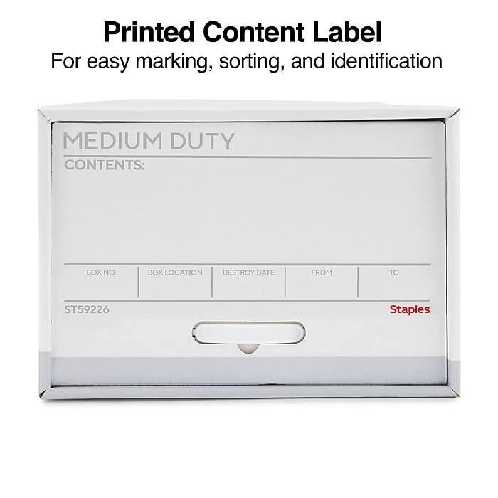 Staples Medium Duty File Drawers, Legal, White/Gray, 6/Carton (TR59226) 6 Staples Medium Duty File Drawers, Legal, White/Gray, 6/Carton (TR59226) - Image 4