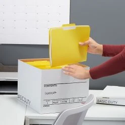 Staples Basic-Duty File Box, Lift Off Lid, Letter/Legal, White/Black, 10/Pack (TR59208) -Cheap Staples Shop s1219842 sc7