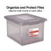 TRU RED™ Hanging File Box, Snap Lid, Letter/Legal Size, Frost Gray, 4/Carton (TR57623CT) -Cheap Staples Shop s1220996 sc7