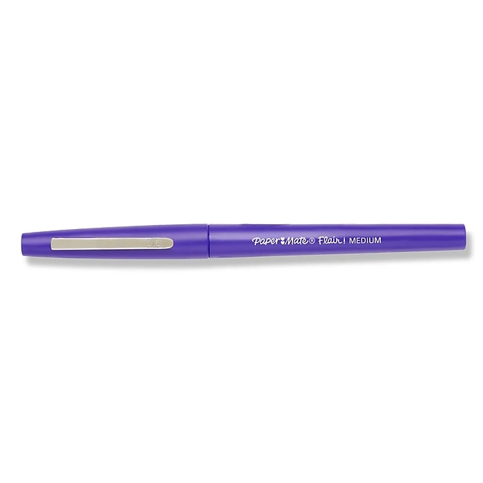 Paper Mate Flair Felt Pen, Medium Point, Purple Ink, Dozen (8450152) 5 Paper Mate Flair Felt Pen, Medium Point, Purple Ink, Dozen (8450152) - Image 3
