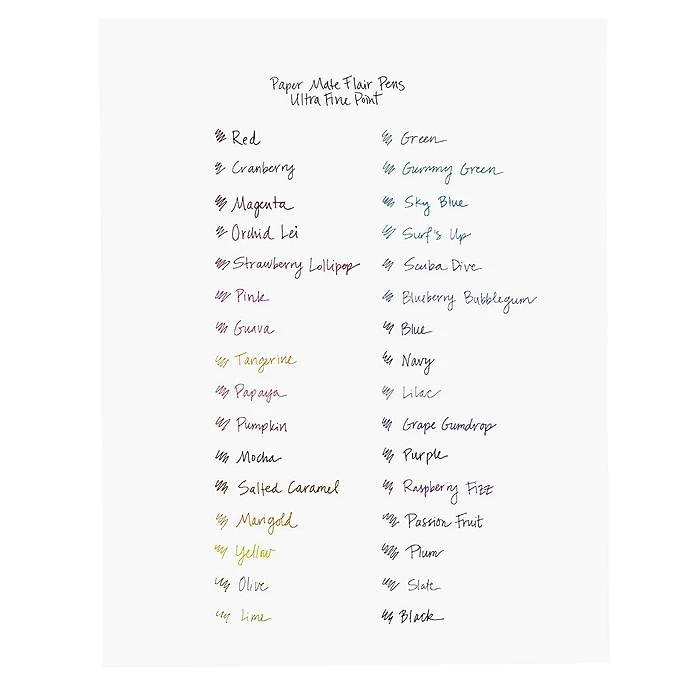 Paper Mate Flair Felt Pen, Medium Point, Purple Ink, Dozen (8450152) 6 Paper Mate Flair Felt Pen, Medium Point, Purple Ink, Dozen (8450152) - Image 4