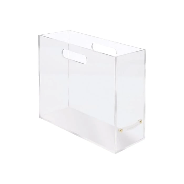 Russell+Hazel Slim File Box, Clear Acrylic (31733) 3 Russell+Hazel Slim File Box, Clear Acrylic (31733)