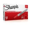 Sharpie® Permanent Marker, Fine Point, Red, 1 Pack Of 12 (SAN30002-12)