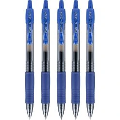 Pilot G2 Retractable Gel Pens, Fine Point, Blue Ink, 5/Pack (31299) -Cheap Staples Shop sp130856229 sc7