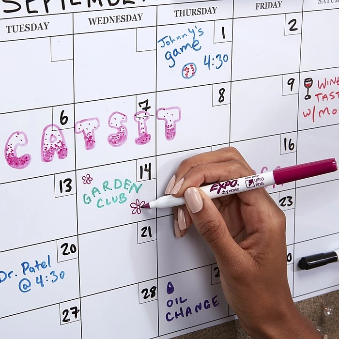 Expo Dry Erase Markers, Ultra Fine Tip, Assorted, 4/Pack (1871133) 5 Expo Dry Erase Markers, Ultra Fine Tip, Assorted, 4/Pack (1871133) - Image 3