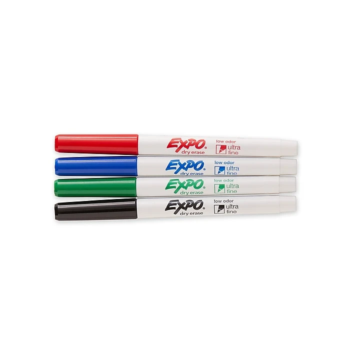 Expo Dry Erase Markers, Ultra Fine Tip, Assorted, 4/Pack (1871133) 8 Expo Dry Erase Markers, Ultra Fine Tip, Assorted, 4/Pack (1871133) - Image 6