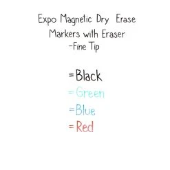 Expo Magnetic Dry Erase Markers, Fine Tip, Assorted, 4/Pack (1944746) -Cheap Staples Shop sp131760864 sc7