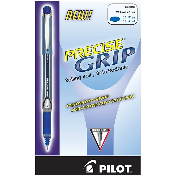 Pilot Precise Grip Rollerball Pens, Bold Point, Blue Ink, Dozen (28902) 9 Pilot Precise Grip Rollerball Pens, Bold Point, Blue Ink, Dozen (28902) - Image 7