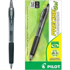 Pilot Precise Gel BeGreen Retractable Gel Pens, Fine Point, Black Ink, Dozen (15001) -Cheap Staples Shop sp135695601 sc7