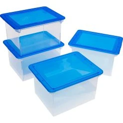 Storex File Storage Box With Snap-On Lid, Letter/Legal Size, Clear/Blue (STX61508U01C) 9 Storex File Storage Box With Snap-On Lid, Letter/Legal Size, Clear/Blue (STX61508U01C) -Cheap Staples Shop sp153053797 sc7