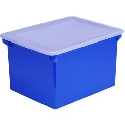 Storex Plastic Locking File Tote, Letter/Legal, Blue (STX61554U01C) -Cheap Staples Shop sp153310715 sc7