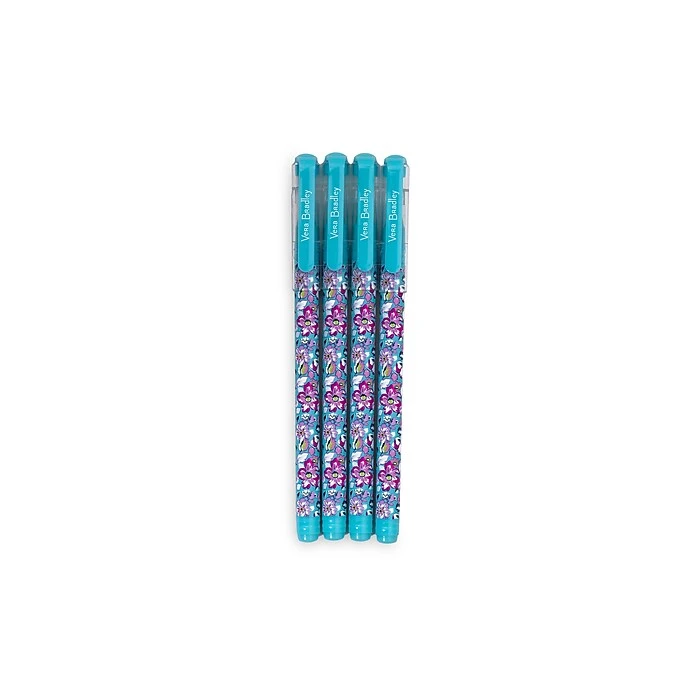 Vera Bradley Gaby Floral Gel Pens, Medium Point, Assorted Inks, 4/Pack (226384) 4 Vera Bradley Gaby Floral Gel Pens, Medium Point, Assorted Inks, 4/Pack (226384) - Image 2