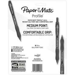 Paper Mate Ballpoint Pen, Profile Retractable Pen, Medium Point, Assorted Ink, 8 Count (2097014) -Cheap Staples Shop sp162554036 sc7