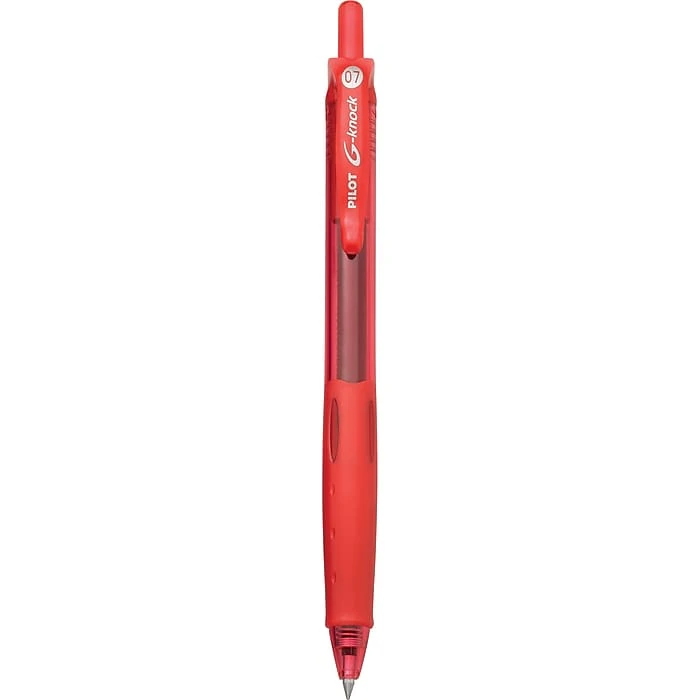 Pilot G-Knock BeGreen Retractable Gel Pens, Fine Point, Red Ink, Dozen (31508) 4 Pilot G-Knock BeGreen Retractable Gel Pens, Fine Point, Red Ink, Dozen (31508) - Image 2