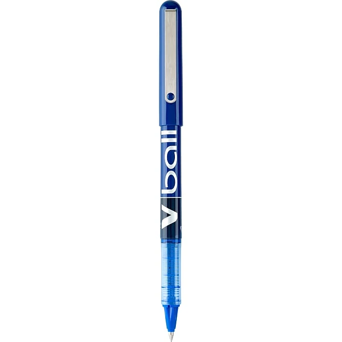 Pilot VBall Rollerball Pens, Extra Fine Point, Blue Ink, Dozen (35201) 4 Pilot VBall Rollerball Pens, Extra Fine Point, Blue Ink, Dozen (35201) - Image 2