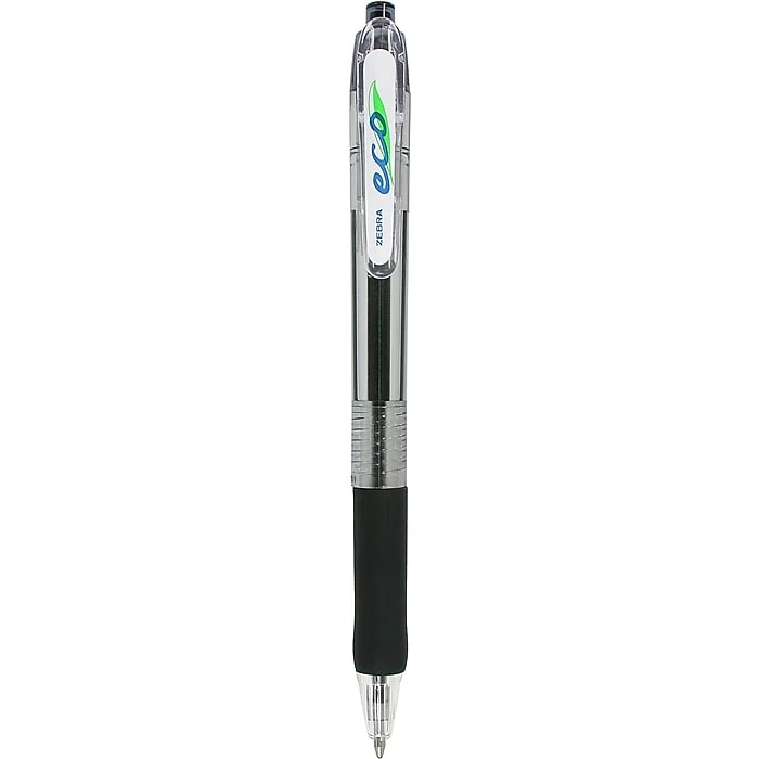 Zebra Pen Jimnie Clip Eco Retractable Ballpoint Pen, 1.0mm, Medium Point, Black Dozen 4 Zebra Pen Jimnie Clip Eco Retractable Ballpoint Pen, 1.0mm, Medium Point, Black Dozen - Image 2