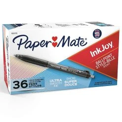 Paper Mate InkJoy 300 RT Retractable Ballpoint Pen, Medium Point, Black Ink, 36/Pack (1921068/1951378) -Cheap Staples Shop sp163415536 sc7