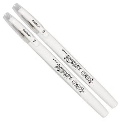 Marvy Uchida Gel Pens, 0.7 Mm, White, 2/Pack (65310824a)