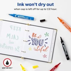 Avery Marks-A-Lot Permanent Markers, Chisel Tip, Assorted, Dozen (24800) -Cheap Staples Shop sp170188027 sc7