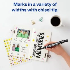 Avery Marks-A-Lot Large Desk Style Permanent Markers, Chisel Tip, Black, Dozen (98028) -Cheap Staples Shop sp170188406 sc7