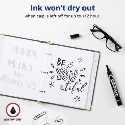 Avery Marks-A-Lot Large Desk Style Permanent Markers, Chisel Tip, Black, Dozen (98028) -Cheap Staples Shop sp170188444 sc7