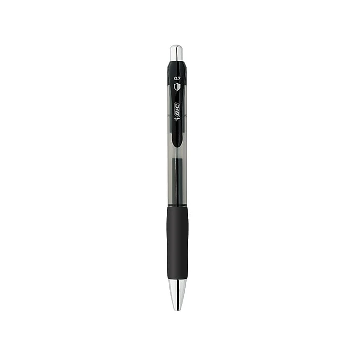 BIC PrevaGuard Gel-ocity Retractable Gel Pen, Medium Point, Black Ink, Dozen (RGGA11-BLK) 4 BIC PrevaGuard Gel-ocity Retractable Gel Pen, Medium Point, Black Ink, Dozen (RGGA11-BLK) - Image 2