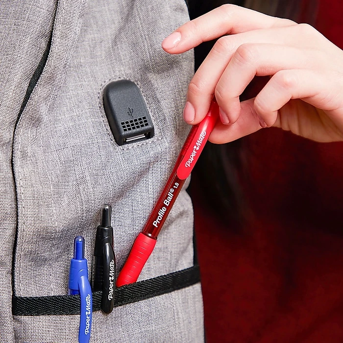 Paper Mate Profile Ballpoint Pen, Medium Point, Black Ink, 4 Pack (2113558) 6 Paper Mate Profile Ballpoint Pen, Medium Point, Black Ink, 4 Pack (2113558) - Image 4