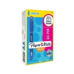 Paper Mate® InkJoy® Gel Pens, Medium Point, Dark Blue Ink, Dozen (SAN2023006)