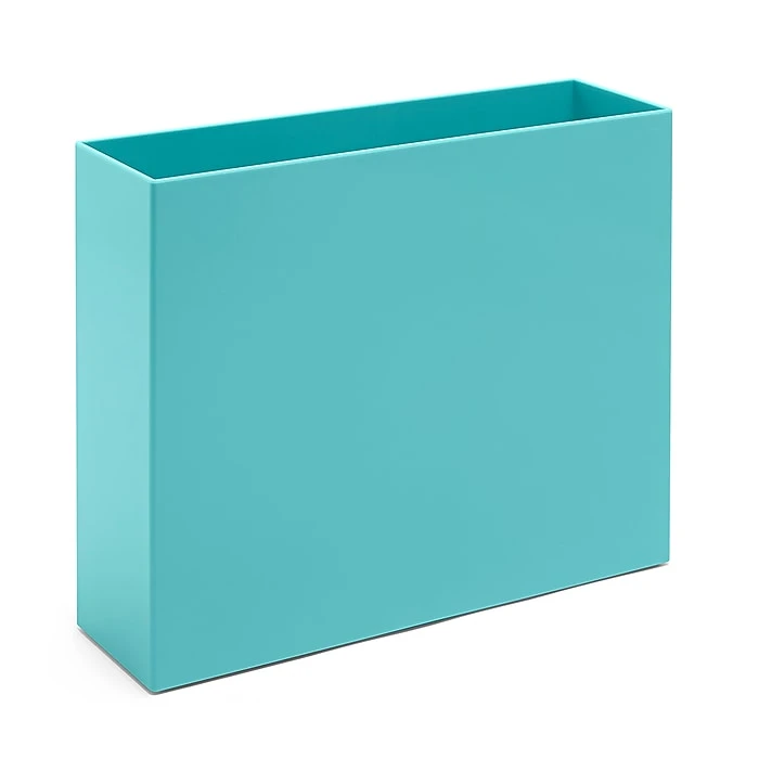 Poppin ABS Plastic File Box, Aqua, 4 Count (101274-MC) 3 Poppin ABS Plastic File Box, Aqua, 4 Count (101274-MC)