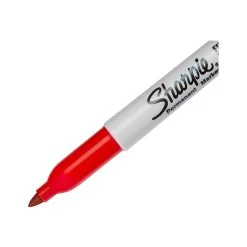 Sharpie Permanent Marker, Fine Tip, Red, Dozen (30002) -Cheap Staples Shop sp36111207 sc7