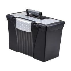 Storex File Storage Box With Organizer Lid, Letter/Legal Size, Black (61510U01C) -Cheap Staples Shop sp40285280 sc7 1