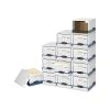 Bankers Box File/Cube™ Quick Set-Up Corrugated File Storage Box Shells, Letter/Legal Size, White/Blue, 6/Carton (0162601) -Cheap Staples Shop sp40286164 sc7
