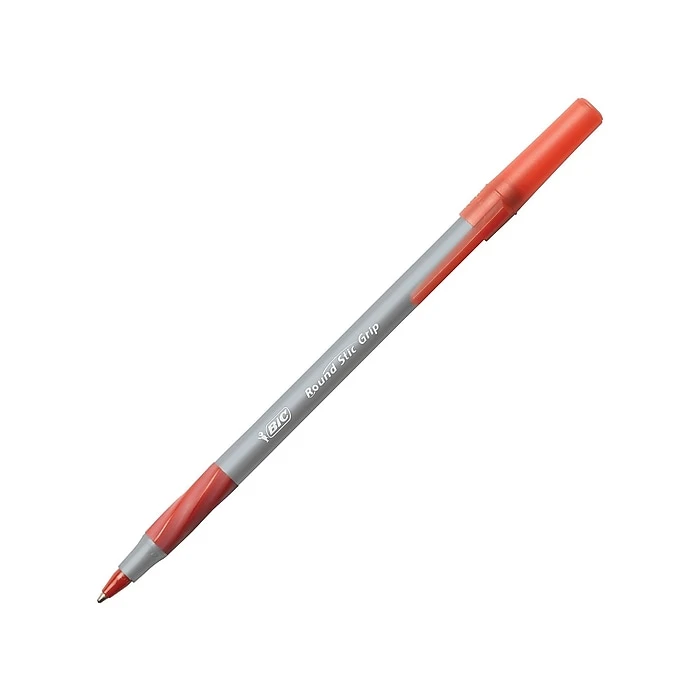 BIC Round Stic Grip Xtra Comfort Ballpoint Pens, Medium Point, Red Ink, Dozen (13889) 4 BIC Round Stic Grip Xtra Comfort Ballpoint Pens, Medium Point, Red Ink, Dozen (13889) - Image 2