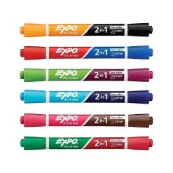 Expo 2-in-1 Dry Erase Markers, Chisel Tip, Assorted, 6/Pack (1944657) -Cheap Staples Shop sp40797669 sc7