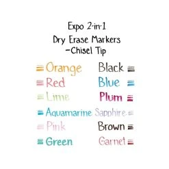 Expo 2-in-1 Dry Erase Markers, Chisel Tip, Assorted, 6/Pack (1944657) -Cheap Staples Shop sp40797670 sc7