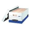 Bankers Box Medium-Duty Corrugated File Storage Boxes, Lift-Off Lid, Letter Size, White/Blue, 20/Carton (0070110) -Cheap Staples Shop sp40797785 sc7