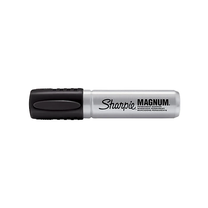 Sharpie Magnum Permanent Marker, Chisel Tip, Black (44001) 3 Sharpie Magnum Permanent Marker, Chisel Tip, Black (44001)