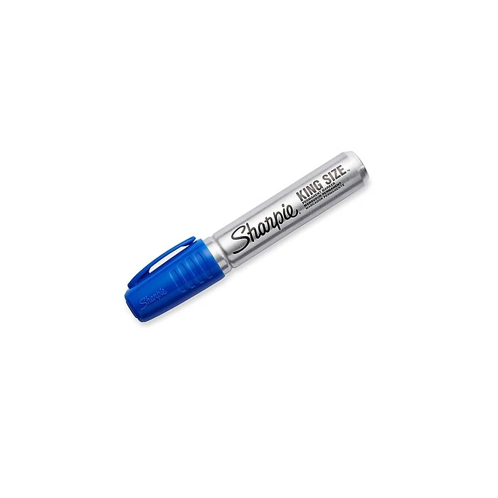 Sharpie King Size Permanent Marker, Chisel Tip, Blue, Dozen (15003) 5 Sharpie King Size Permanent Marker, Chisel Tip, Blue, Dozen (15003) - Image 3