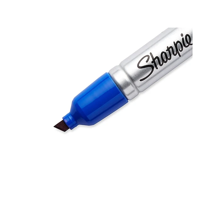 Sharpie King Size Permanent Marker, Chisel Tip, Blue, Dozen (15003) 6 Sharpie King Size Permanent Marker, Chisel Tip, Blue, Dozen (15003) - Image 4