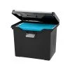 IRIS Portable File Box With Organizer Lid, Letter Size, Black, 4/Carton (110977) -Cheap Staples Shop sp41694110 sc7