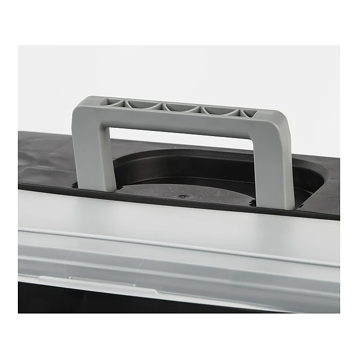 IRIS Portable File Box With Organizer Lid, Letter Size, Black, 4/Carton (110977) 7 IRIS Portable File Box With Organizer Lid, Letter Size, Black, 4/Carton (110977) - Image 5