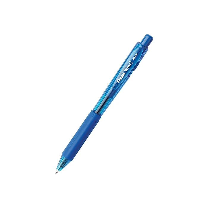 Pentel WOW! Retractable Ballpoint Pens, Medium Point, Blue Ink, 12/Pack (BK440-C) 4 Pentel WOW! Retractable Ballpoint Pens, Medium Point, Blue Ink, 12/Pack (BK440-C) - Image 2