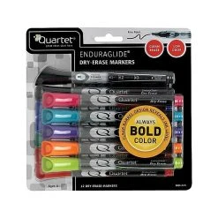 Quartet EnduraGlide Dry Erase Markers, Fine Tip, Assorted, 12/Pack (5001-21M) -Cheap Staples Shop sp41816591 sc7