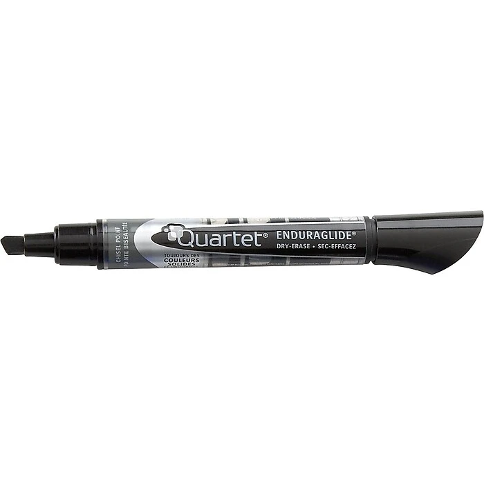 Quartet EnduraGlide Dry Erase Markers, Chisel Tip, Black, 12/Pack (5001-2M) 3 Quartet EnduraGlide Dry Erase Markers, Chisel Tip, Black, 12/Pack (5001-2M)