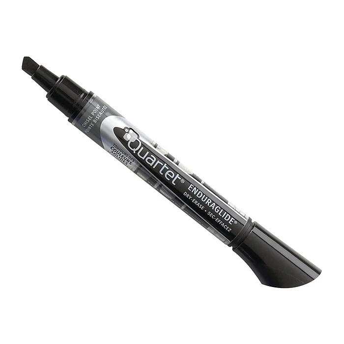 Quartet EnduraGlide Dry Erase Markers, Chisel Tip, Black, 12/Pack (5001-2M) 5 Quartet EnduraGlide Dry Erase Markers, Chisel Tip, Black, 12/Pack (5001-2M) - Image 3