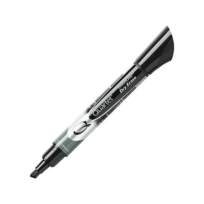 Quartet EnduraGlide Dry Erase Markers, Chisel Tip, Black, 12/Pack (5001-2M) 6 Quartet EnduraGlide Dry Erase Markers, Chisel Tip, Black, 12/Pack (5001-2M) - Image 4